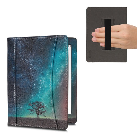 kwmobile Flip Hülle kompatibel mit Kobo Aura H2O Edition 2 - Vorderfach Handschlaufe