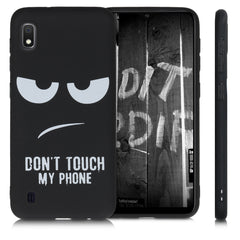 Samsung Galaxy A10 Silikon Handyhülle Don't Touch My Phone