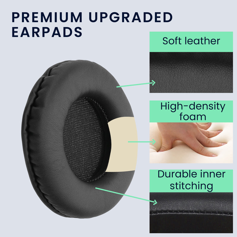 kwmobile Ohr Polster für Pioneer HDJ-1000/HDJ-2000/HDJ-1500 Ohrpolster - Ersatz Ohrpolster - Kopfhörer Ersatzteile - Kopfhörer Ersatzpolster für Over Ear Headphones