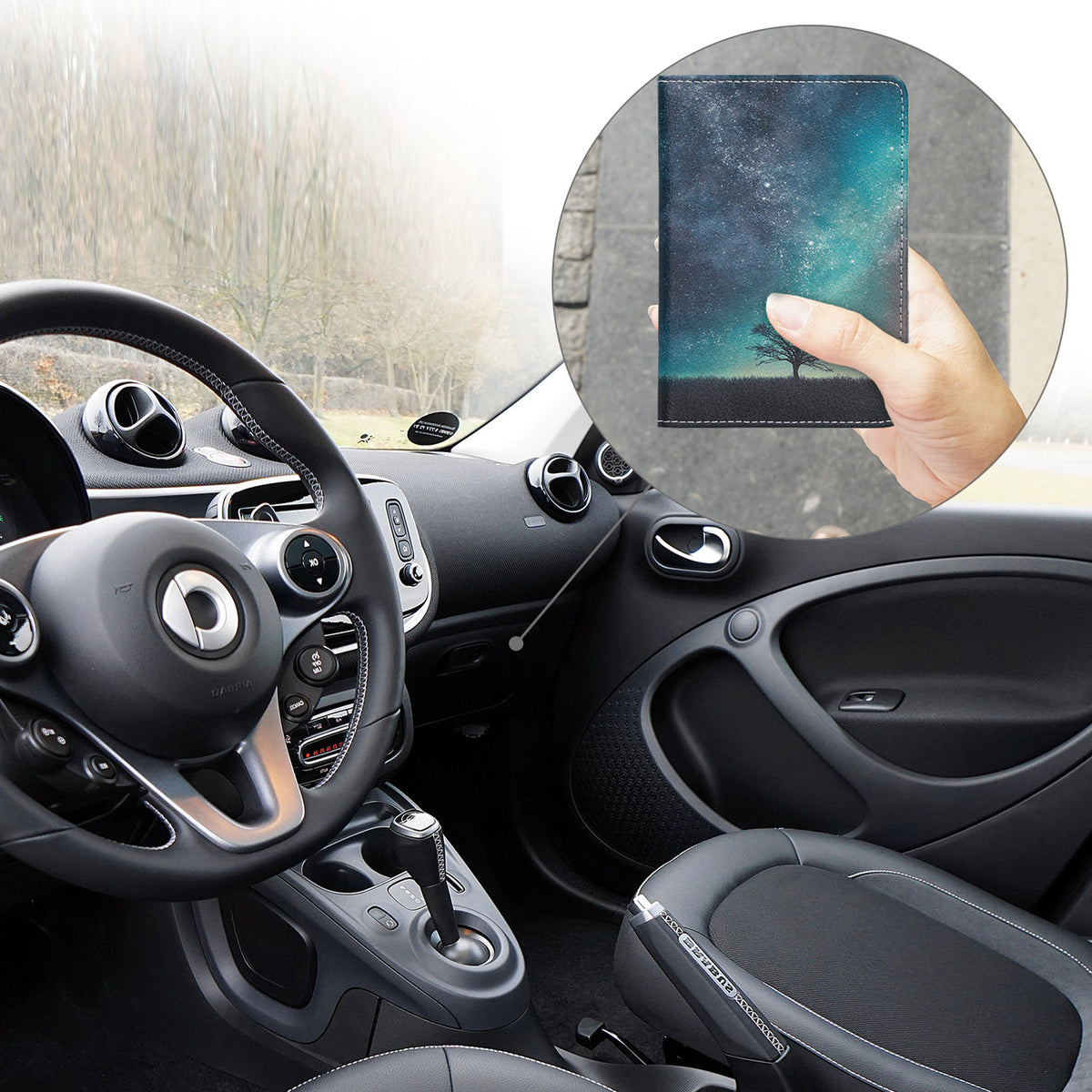 Fahrzeugschein Hülle mit Kartenfächern für Zulassungsbescheinigung