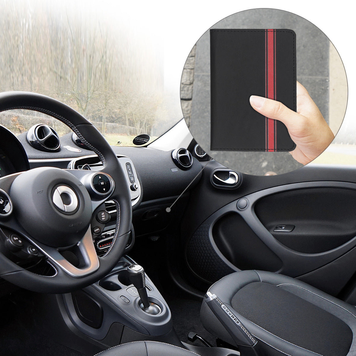 Fahrzeugschein Hülle mit Kartenfächern für Zulassungsbescheinigung
