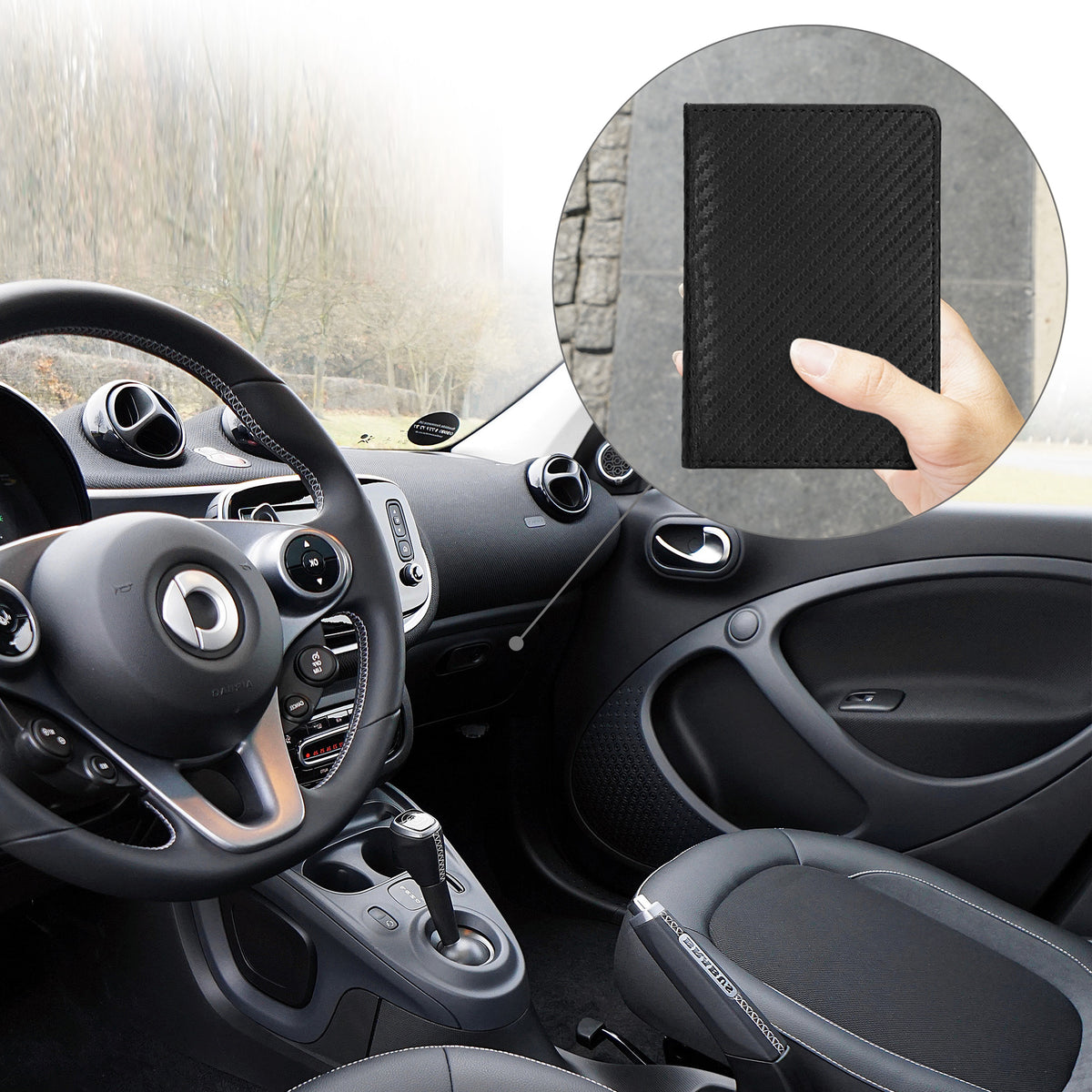 Fahrzeugschein Hülle mit Kartenfächern für Zulassungsbescheinigung