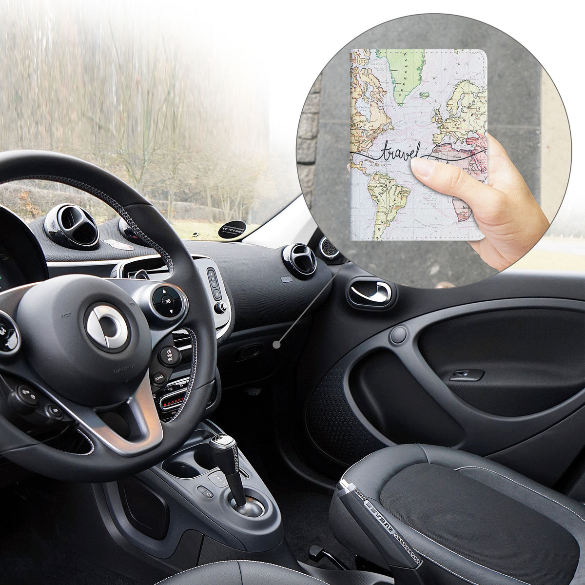 Fahrzeugschein Hülle mit Kartenfächern für Zulassungsbescheinigung