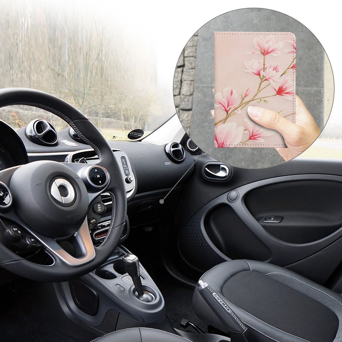 Fahrzeugschein Hülle mit Kartenfächern für Zulassungsbescheinigung