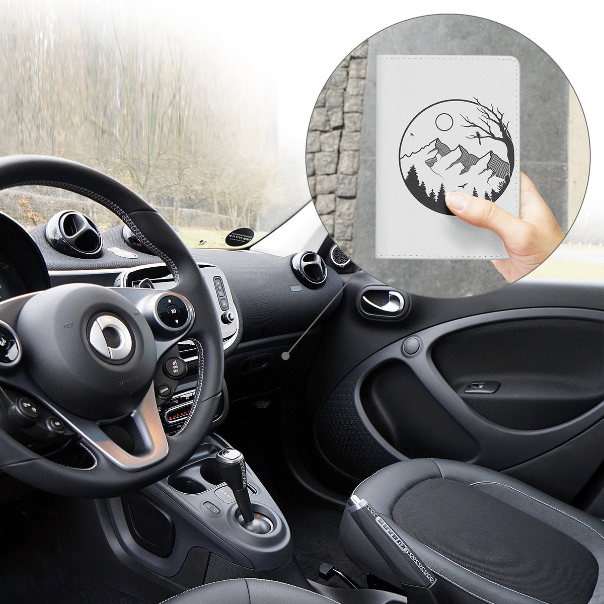 Fahrzeugschein Hülle mit Kartenfächern für Zulassungsbescheinigung