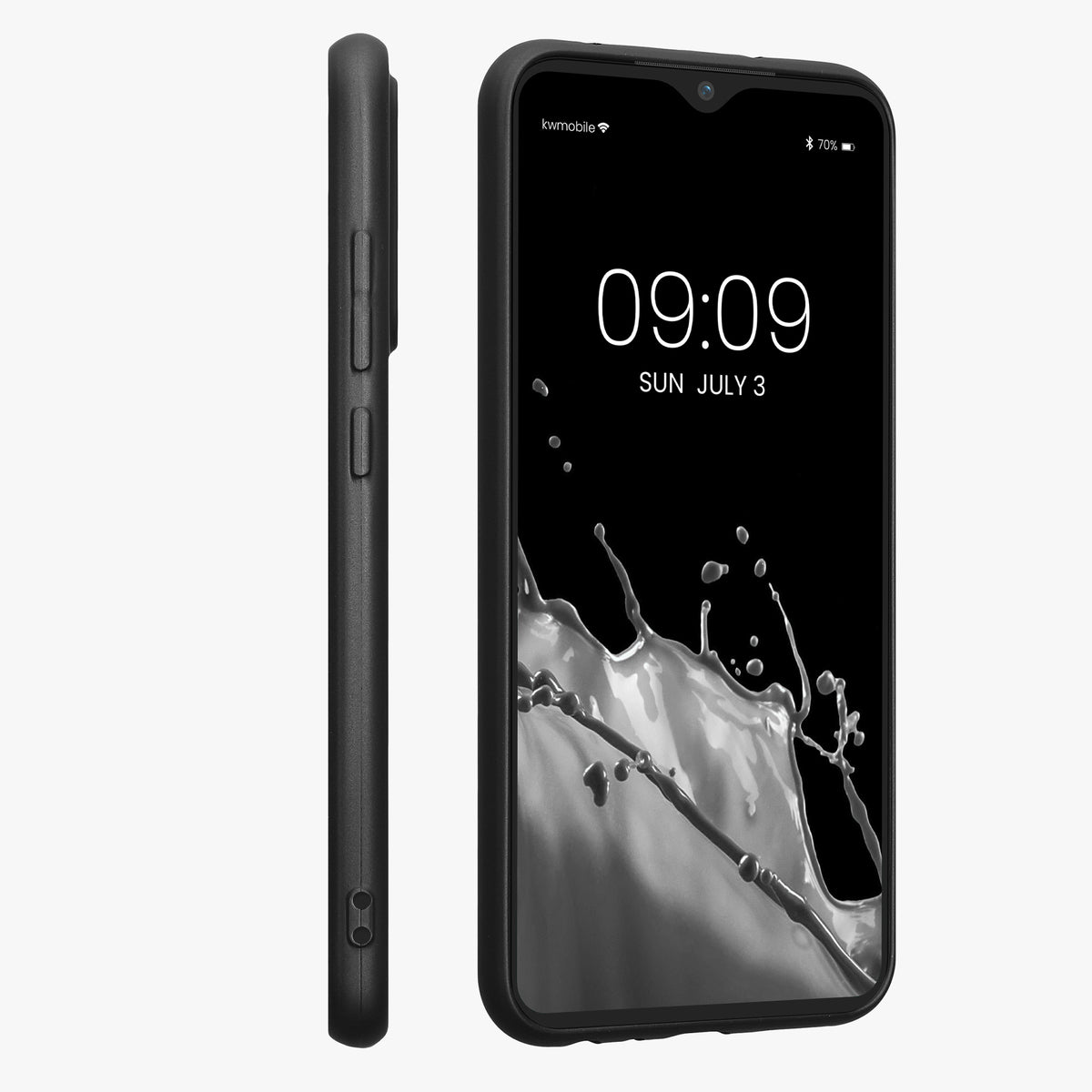 kwmobile Handyhülle für Xiaomi Redmi Note 8 (2019 / 2021) Hülle - Silikon Case metallisch schimmernd - Schutzhülle Cover