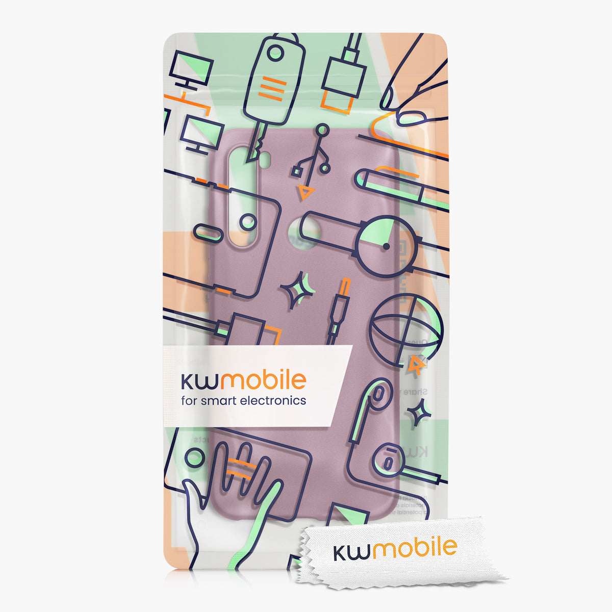 kwmobile Handyhülle für Xiaomi Redmi Note 8 (2019 / 2021) Hülle - Silikon Case metallisch schimmernd - Schutzhülle Cover