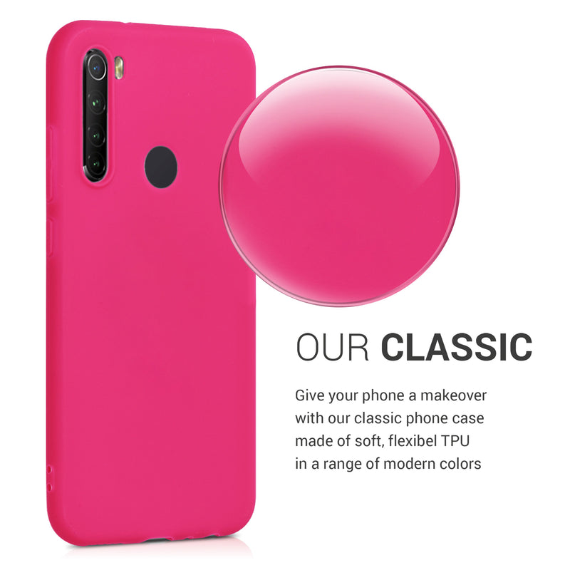 Xiaomi Redmi Note 8 (2019 / 2021) Handyhülle Silikon Neon Pink