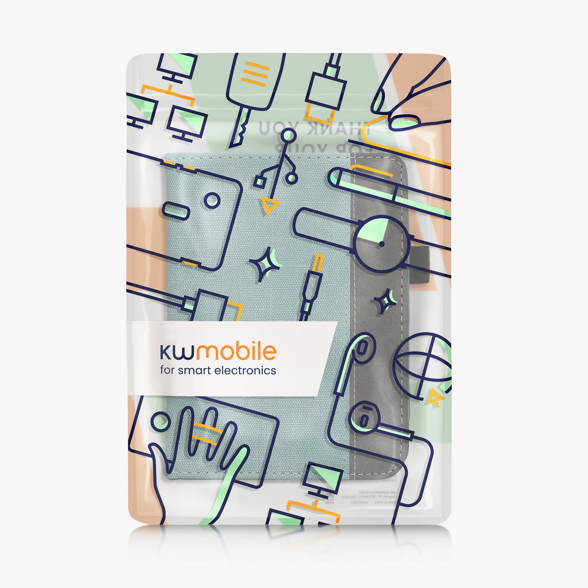 Kunstleder Flip Case für Tolino Shine 3 mit Handschlaufe