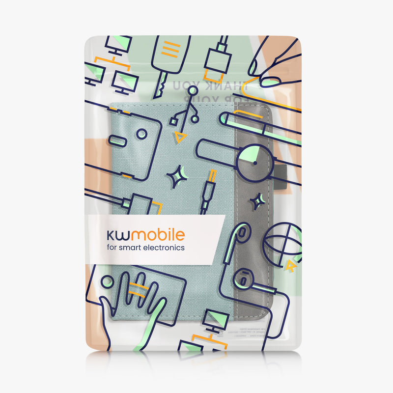 Kunstleder Flip Case für Tolino Shine 3 mit Handschlaufe