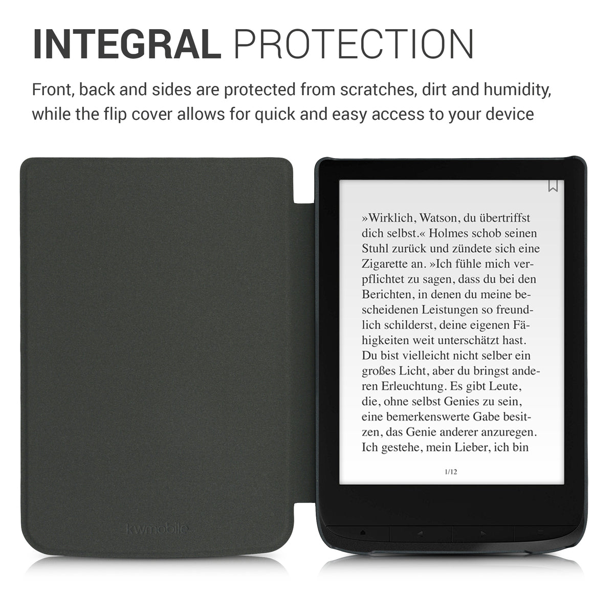 eReader Hülle für Pocketbook Touch Lux 4/5/Touch HD 3/Color (2020)/ Vivlio Lux 5 mit Auto-Sleep