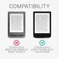 eReader Hülle für Pocketbook Touch Lux 4/5/Touch HD 3/Color (2020)/ Vivlio Lux 5 mit Auto-Sleep
