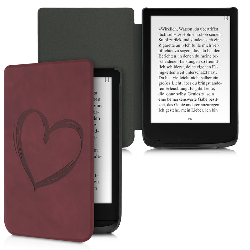 eReader Hülle für Pocketbook Touch Lux 4/5/Touch HD 3/Color (2020)/ Vivlio Lux 5 mit Auto-Sleep