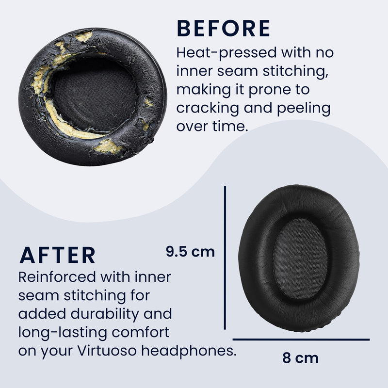 kwmobile Ohr Polster für Philips L1 / L2 Fidelio L2BO Ohrpolster Ersatz Kopfhörer Ersatzteile Ersatzpolster Over Ear Headphones