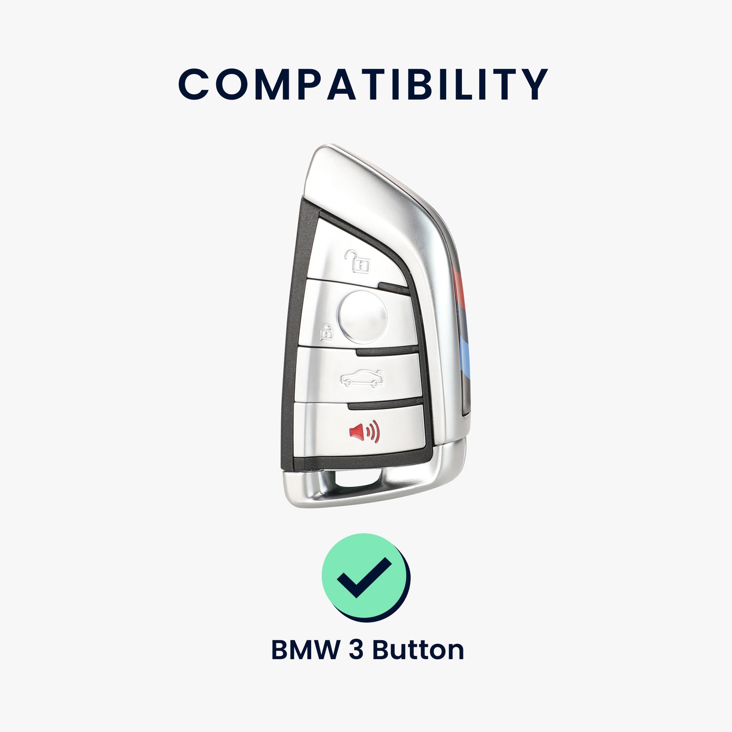BMW 3-Tasten Smart Key Autoschlüssel Silikon Schlüsselhülle