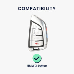 BMW 3-Tasten Smart Key Autoschlüssel Silikon Schlüsselhülle