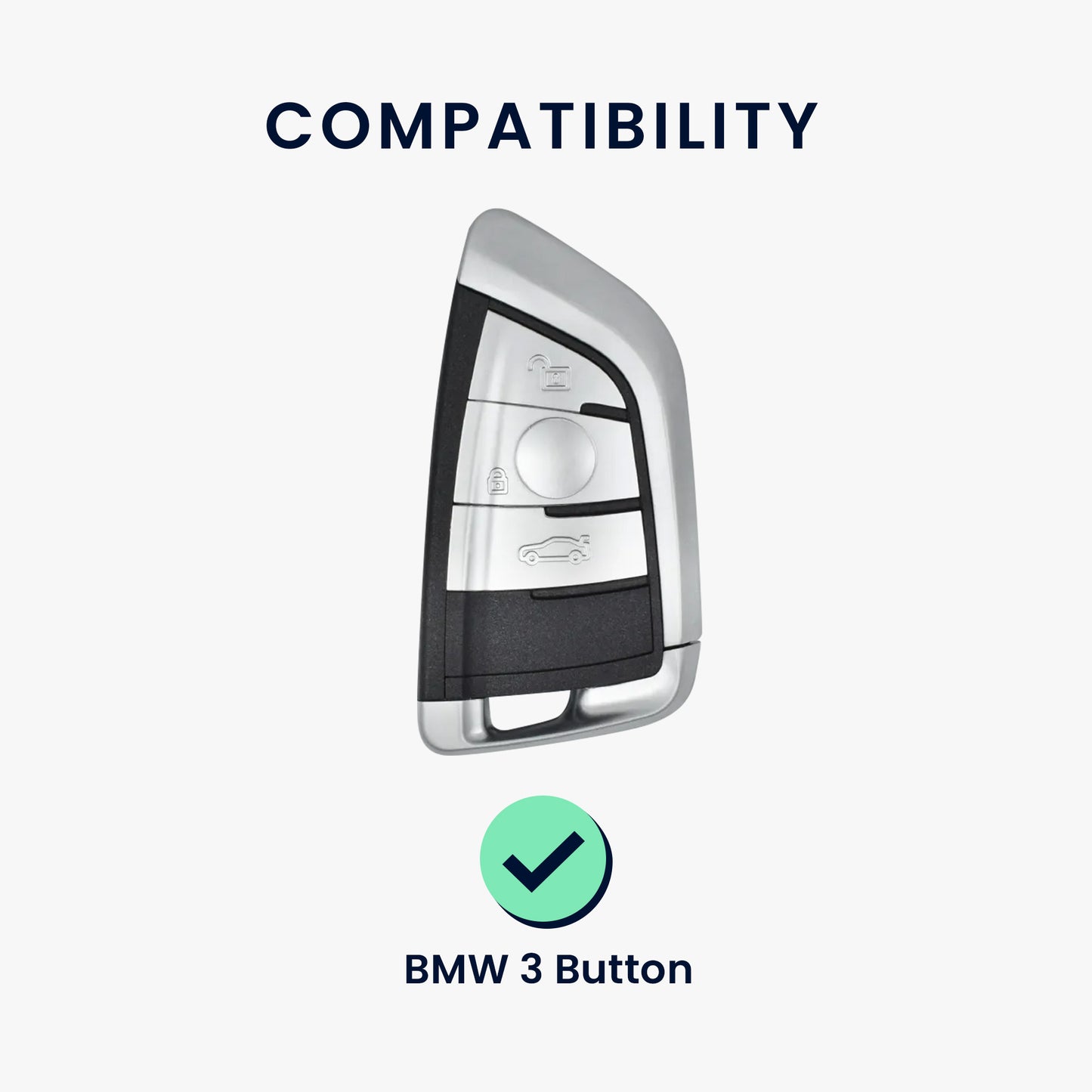 BMW 3-Tasten Smart Key Autoschlüssel Silikon Schlüsselhülle
