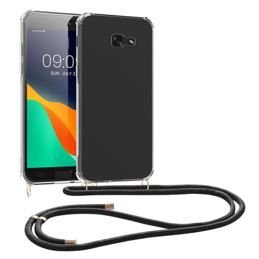 kwmobile Necklace Case kompatibel mit Samsung Galaxy A5 (2017) Hülle - Silikon Cover mit Handykette - Band Handyhülle Transparent