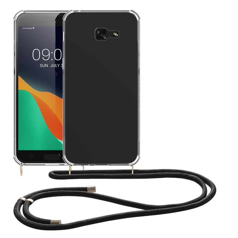 kwmobile Necklace Case kompatibel mit Samsung Galaxy A5 (2017) Hülle - Silikon Cover mit Handykette - Band Handyhülle Transparent