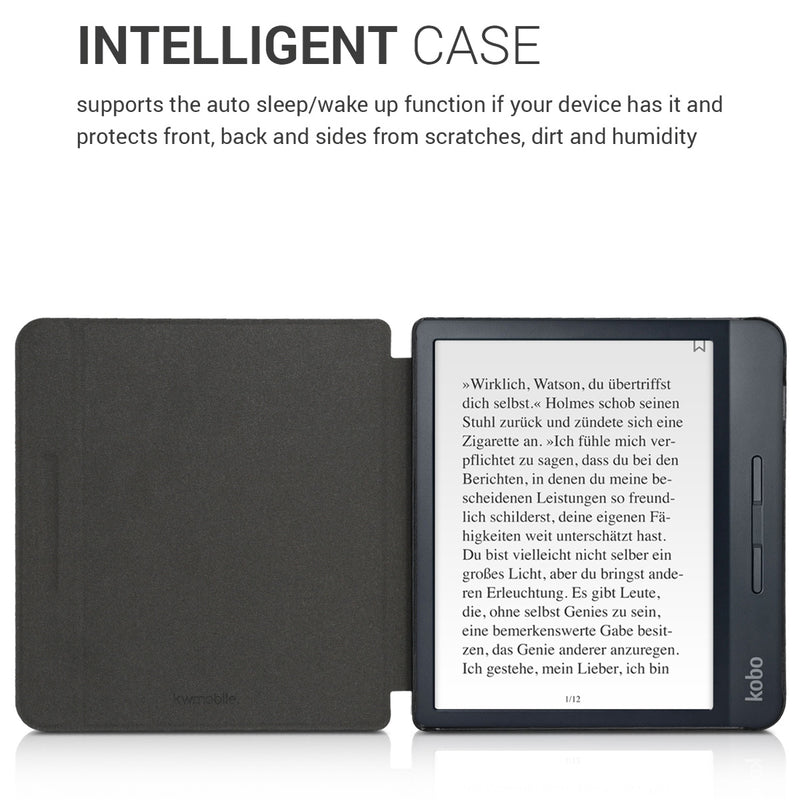 Kobo Libra H2O mit Auto-Sleep eReader Flip Case