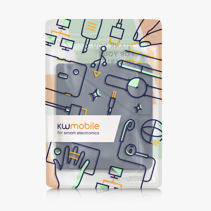 kwmobile Schutzhülle für Kobo Libra H2O Hülle - eReader Klapphülle mit Auto Sleep Funktion - Cover mit Ständer