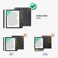 kwmobile Schutzhülle für Kobo Libra H2O Hülle - eReader Klapphülle mit Auto Sleep Funktion - Cover mit Ständer