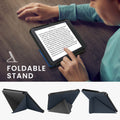 kwmobile Schutzhülle für Kobo Libra H2O Hülle - eReader Klapphülle mit Auto Sleep Funktion - Cover mit Ständer