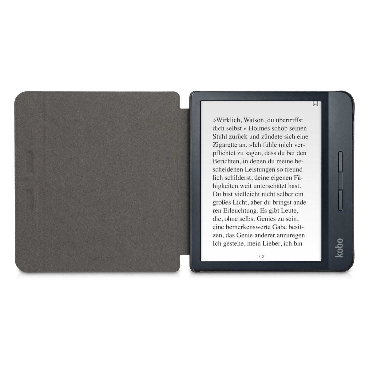 kwmobile Schutzhülle für Kobo Libra H2O Hülle - eReader Klapphülle mit Auto Sleep Funktion - Cover mit Ständer