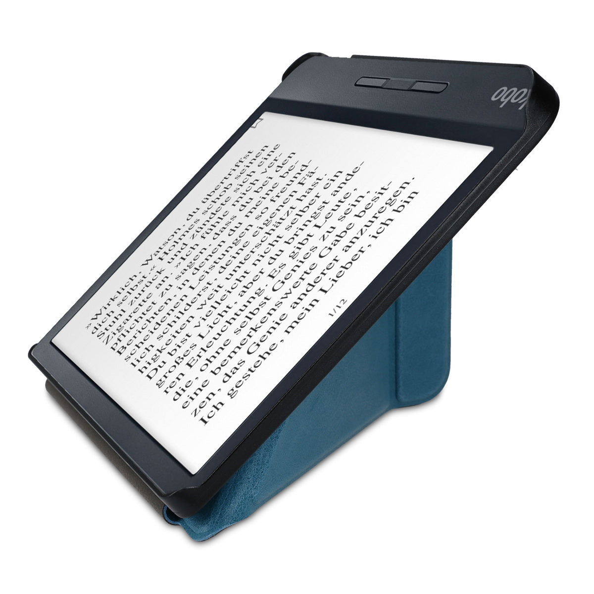 kwmobile Schutzhülle für Kobo Libra H2O Hülle - eReader Klapphülle mit Auto Sleep Funktion - Cover mit Ständer