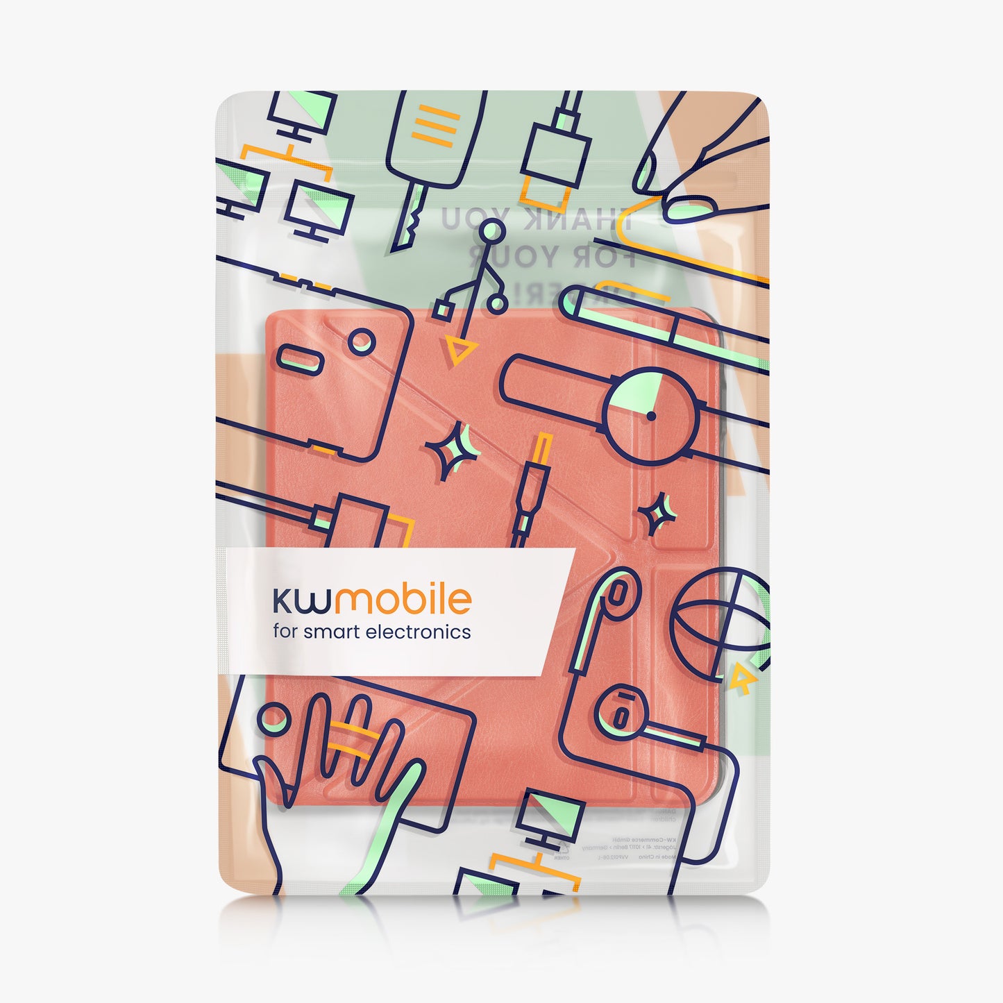 kwmobile Schutzhülle für Kobo Libra H2O Hülle - eReader Klapphülle mit Auto Sleep Funktion - Cover mit Ständer