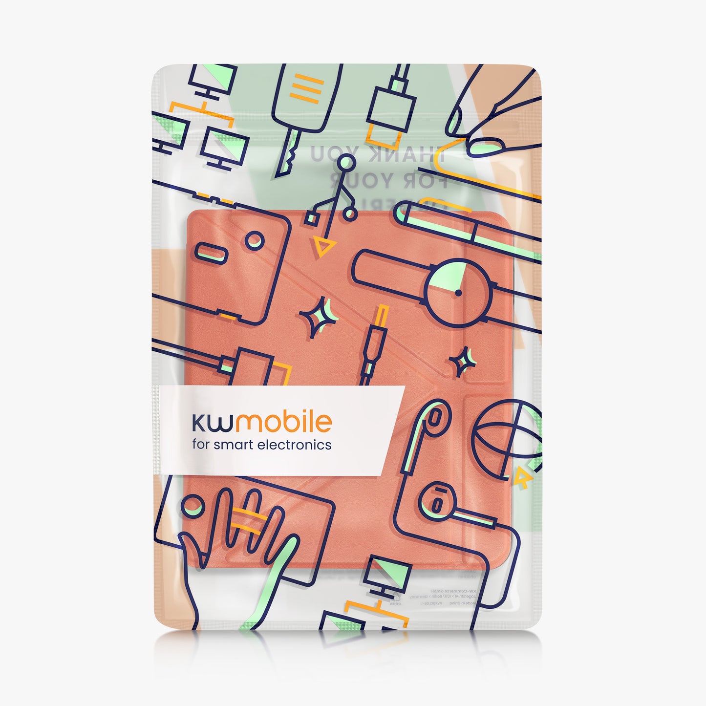 kwmobile Schutzhülle für Kobo Libra H2O Hülle - eReader Klapphülle mit Auto Sleep Funktion - Cover mit Ständer