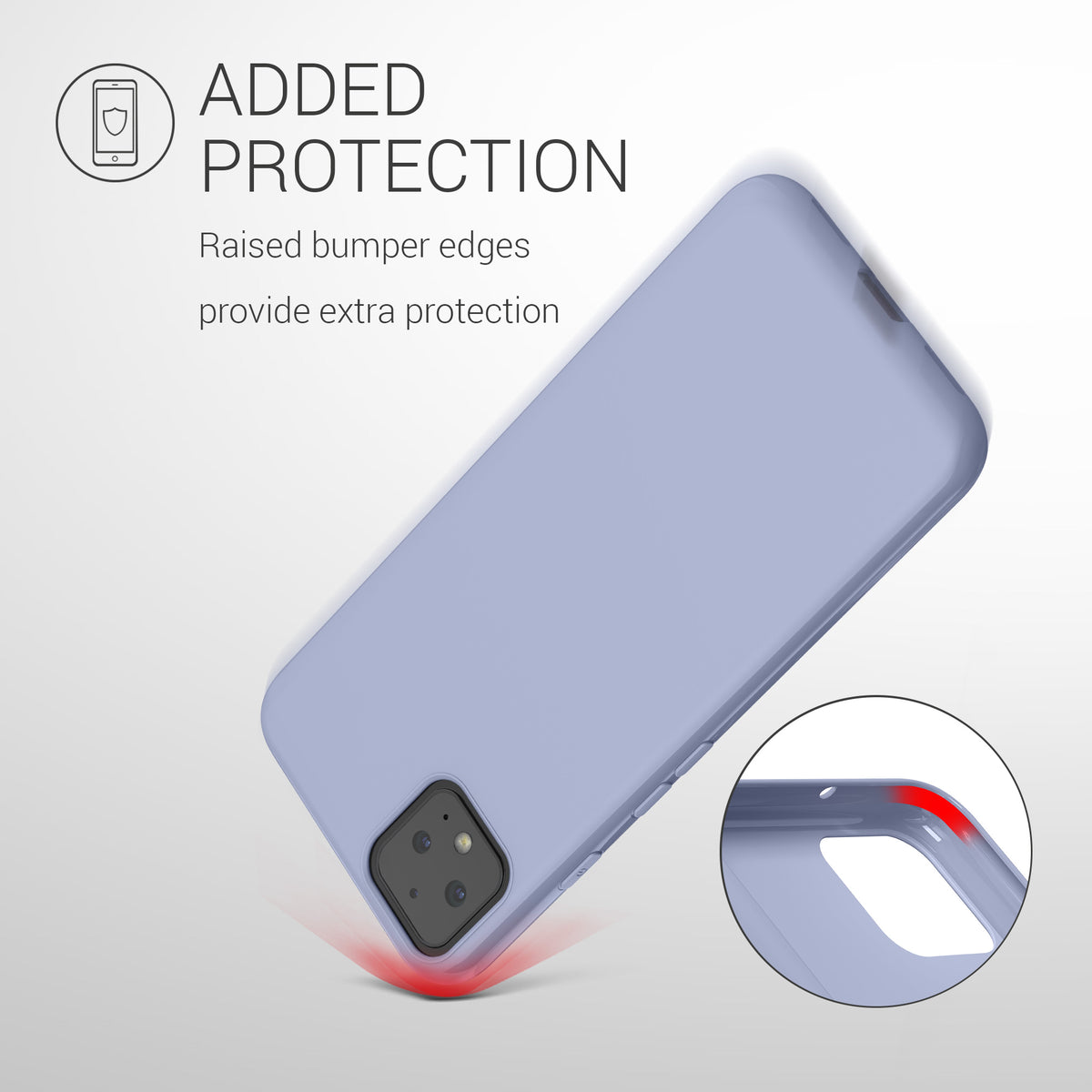 kwmobile Handyhülle für Google Pixel 4 - Kabelloses Laden - Schutzhülle Cover