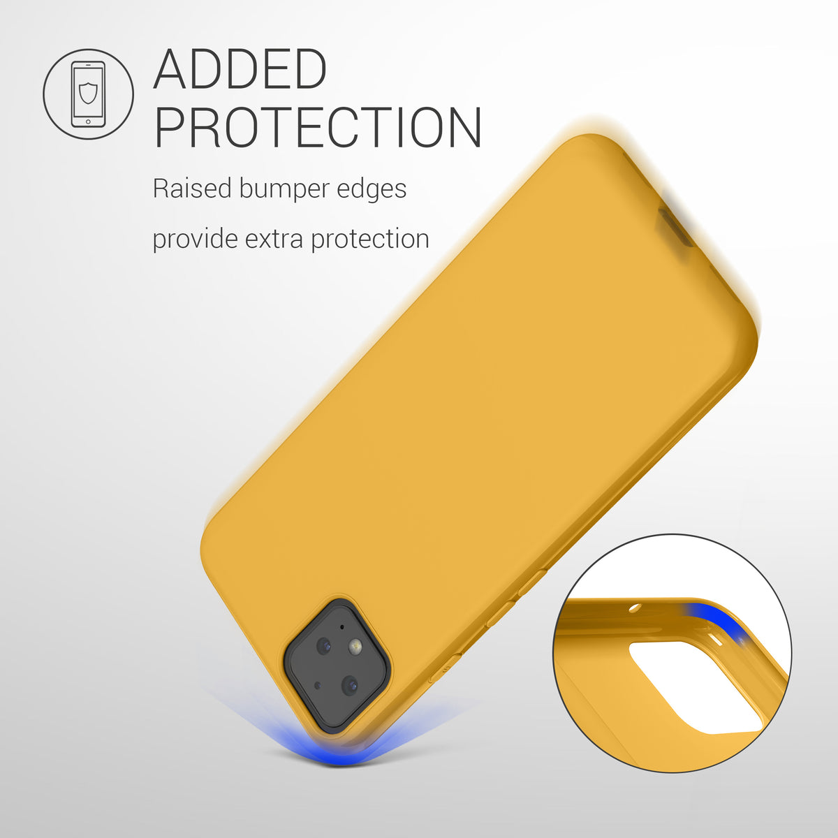 kwmobile Handyhülle für Google Pixel 4 - Kabelloses Laden - Schutzhülle Cover