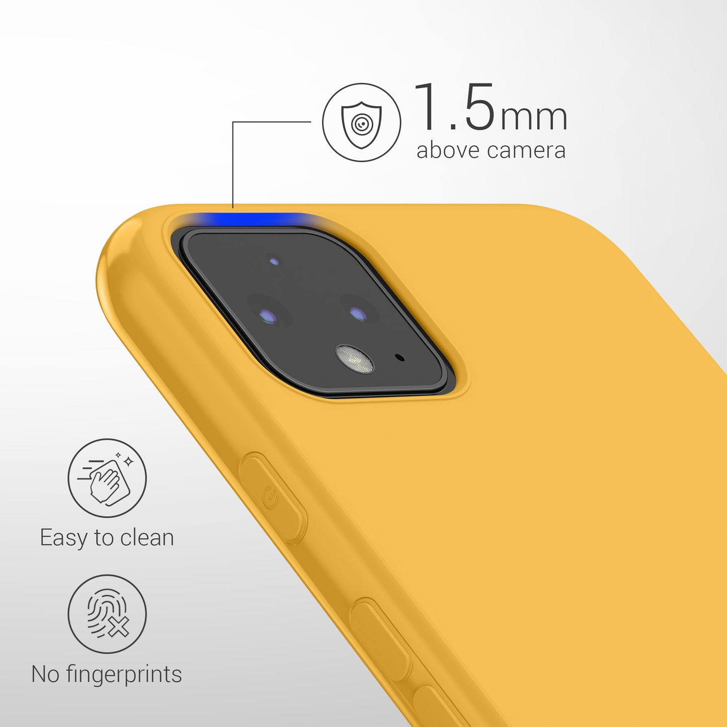 kwmobile Handyhülle für Google Pixel 4 - Kabelloses Laden - Schutzhülle Cover