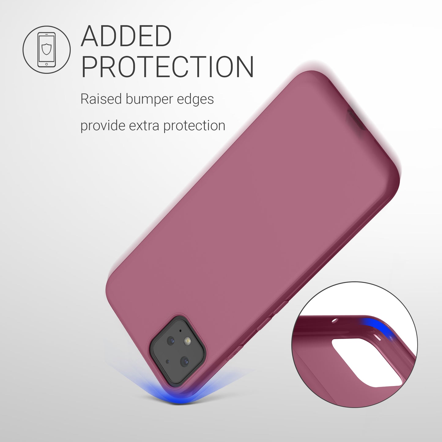 kwmobile Handyhülle für Google Pixel 4 - Kabelloses Laden - Schutzhülle Cover