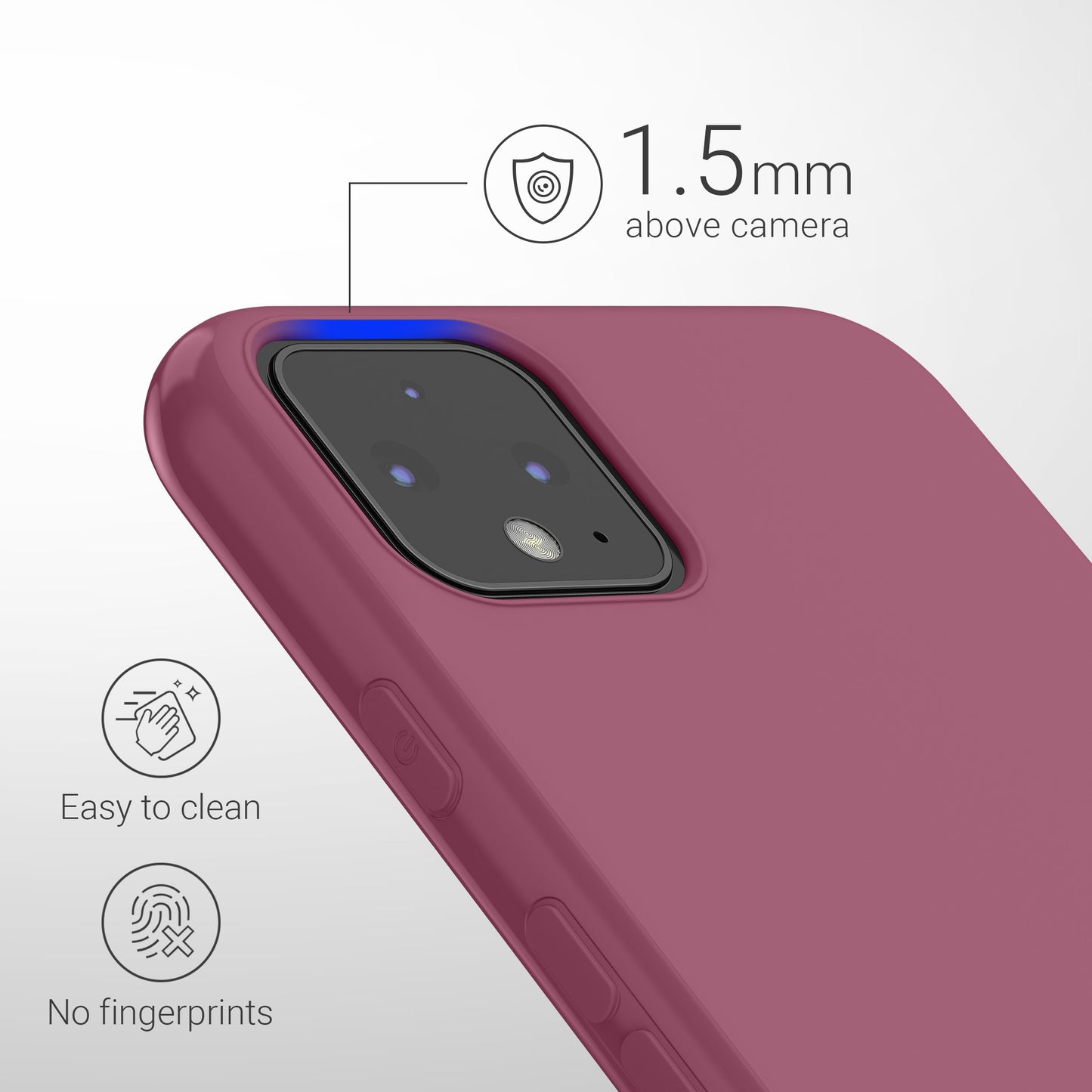 kwmobile Handyhülle für Google Pixel 4 - Kabelloses Laden - Schutzhülle Cover