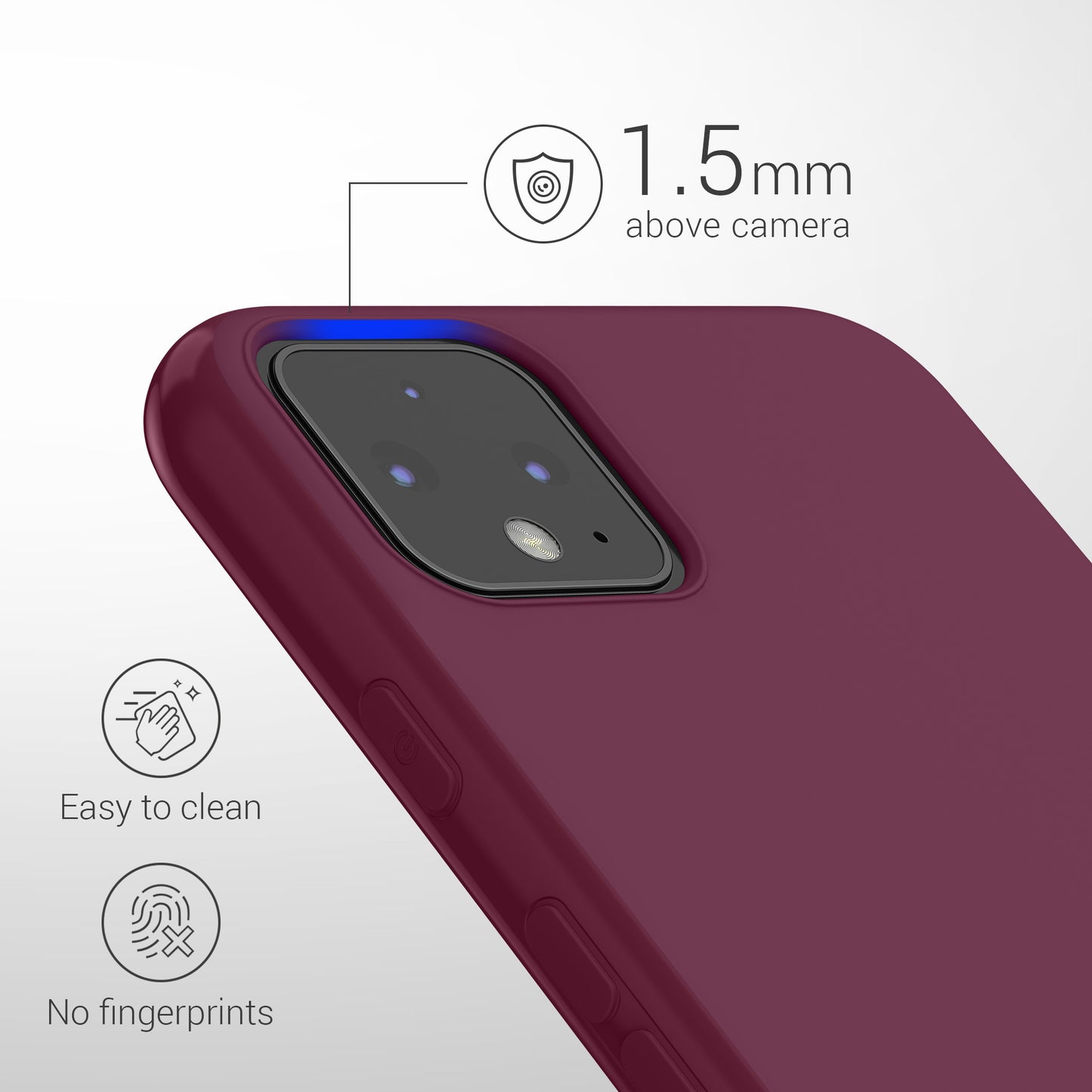 kwmobile Handyhülle für Google Pixel 4 - Kabelloses Laden - Schutzhülle Cover