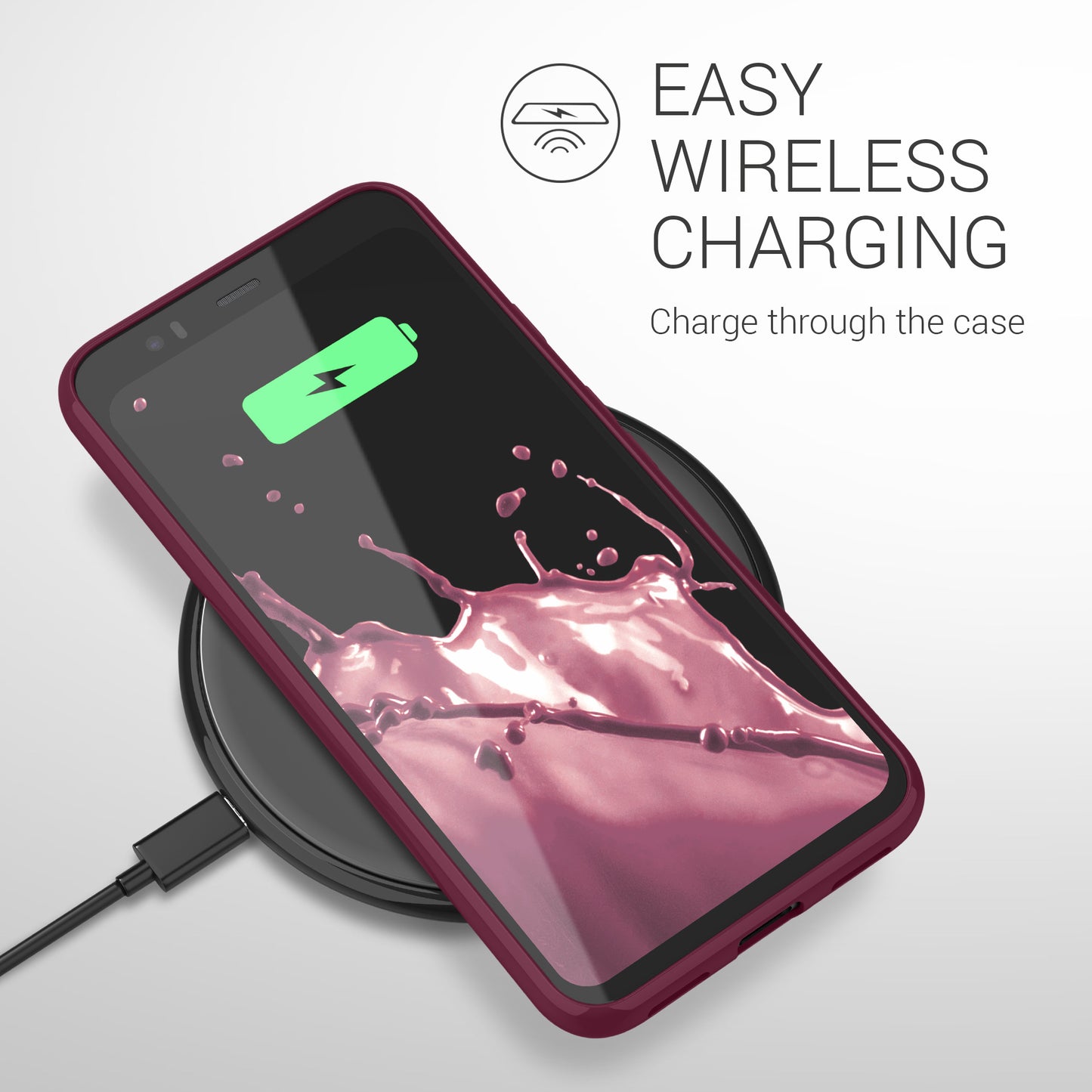 kwmobile Handyhülle für Google Pixel 4 - Kabelloses Laden - Schutzhülle Cover