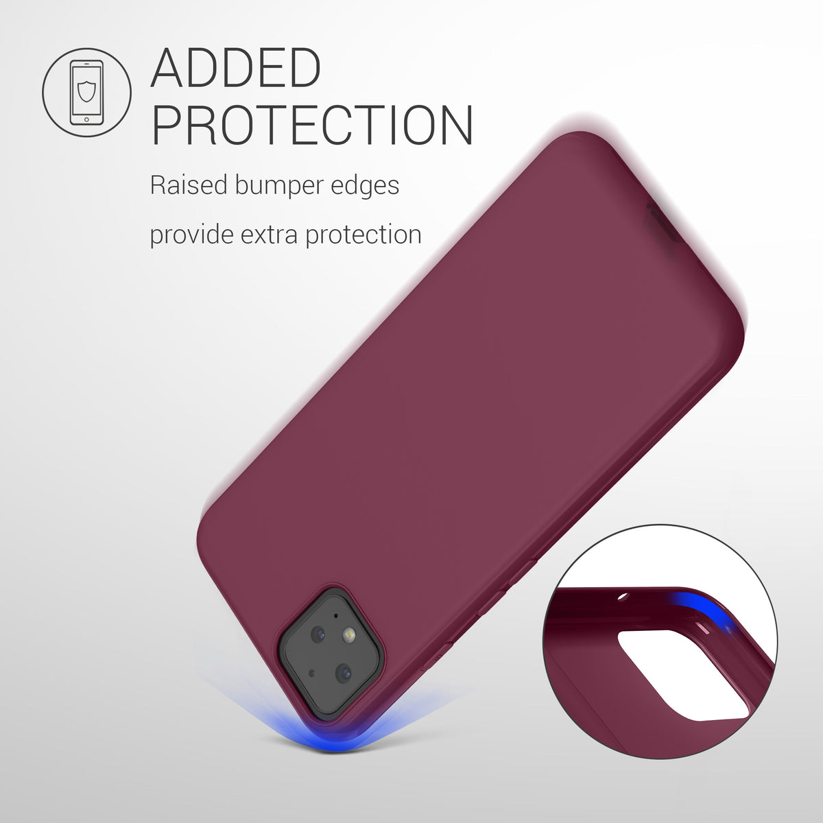 kwmobile Handyhülle für Google Pixel 4 - Kabelloses Laden - Schutzhülle Cover