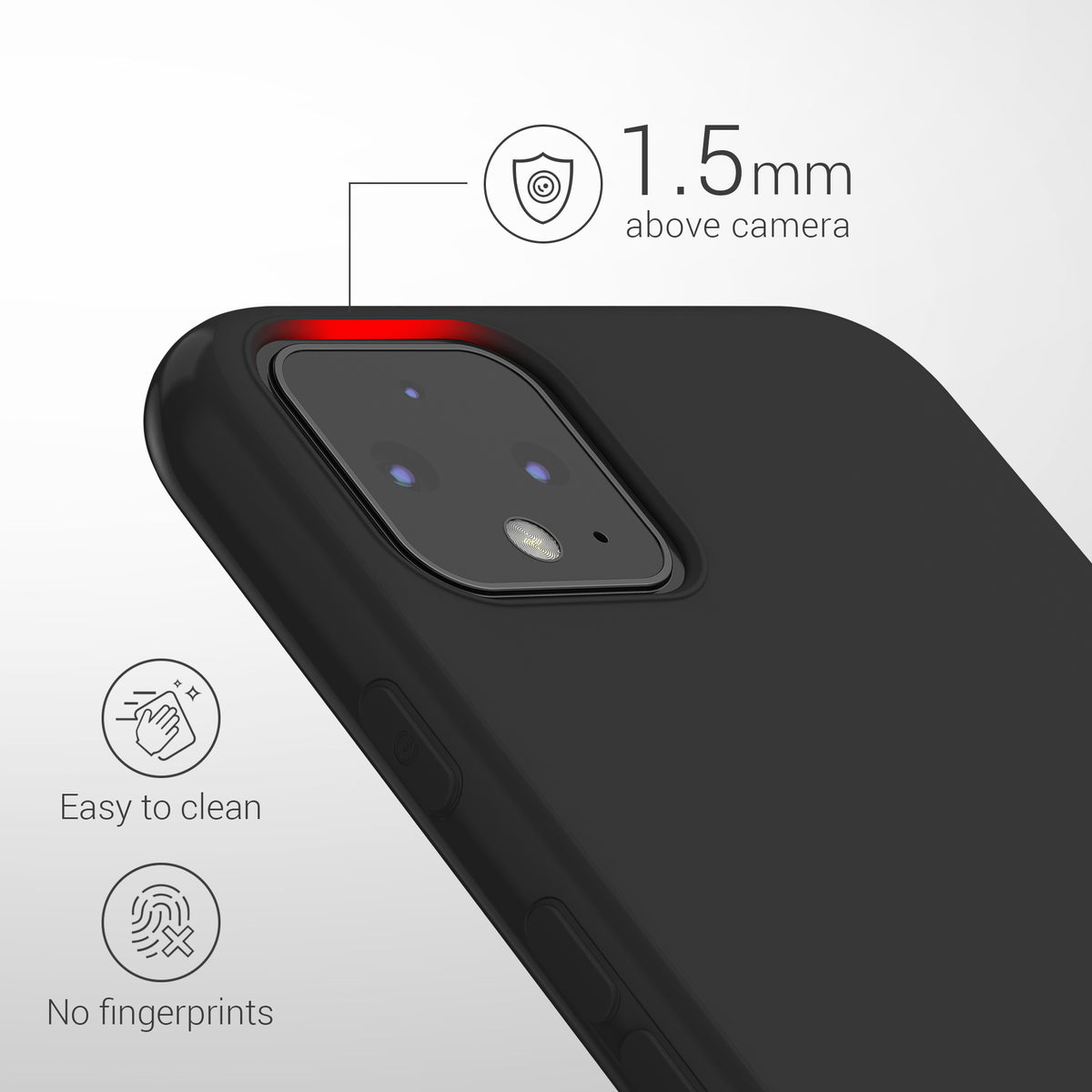 kwmobile Handyhülle für Google Pixel 4 - Kabelloses Laden - Schutzhülle Cover