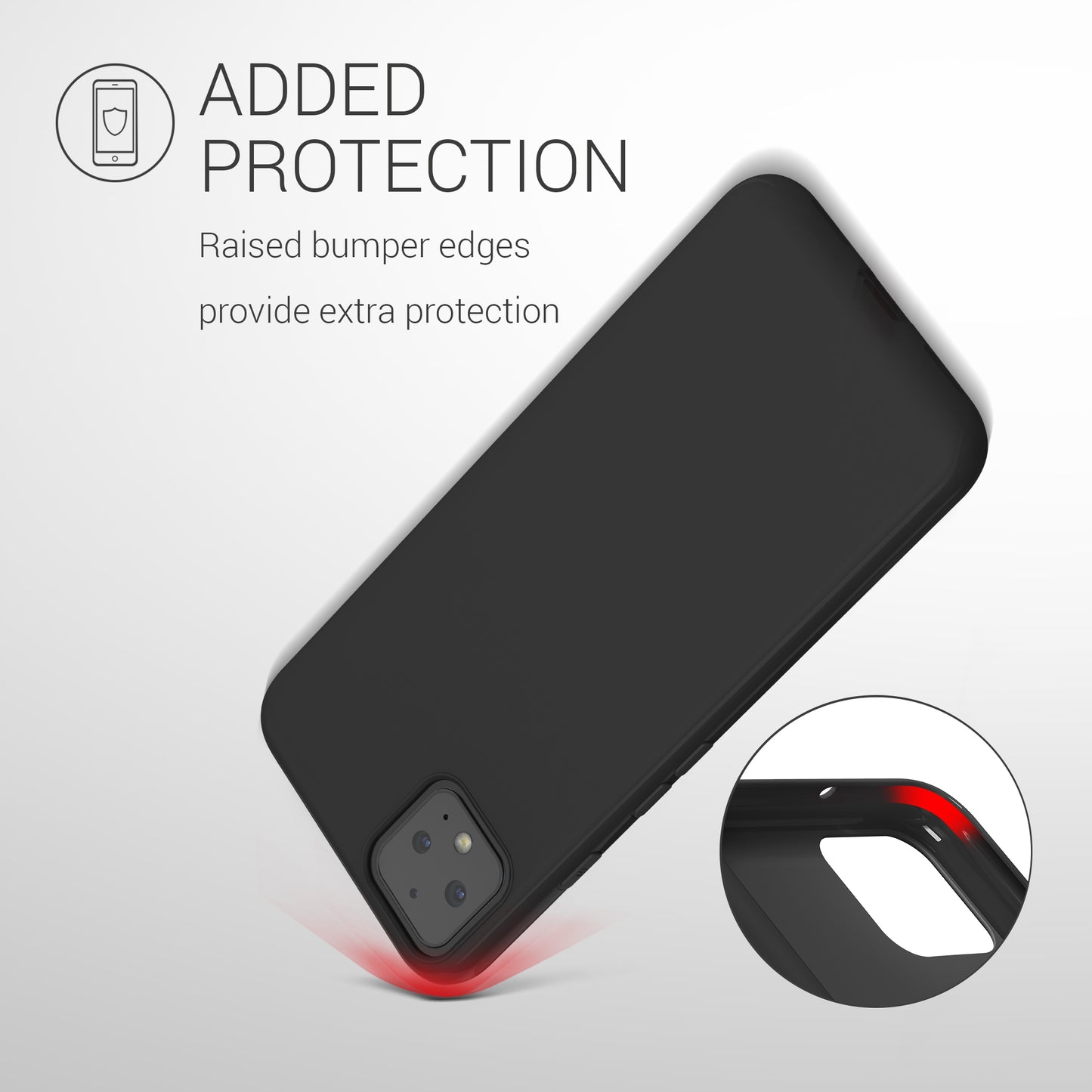 kwmobile Handyhülle für Google Pixel 4 - Kabelloses Laden - Schutzhülle Cover
