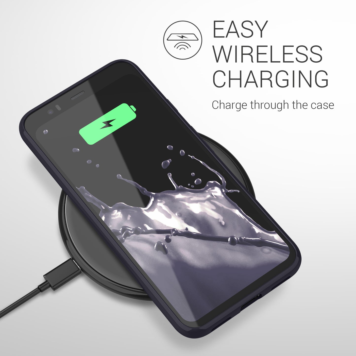 kwmobile Handyhülle für Google Pixel 4 - Kabelloses Laden - Schutzhülle Cover