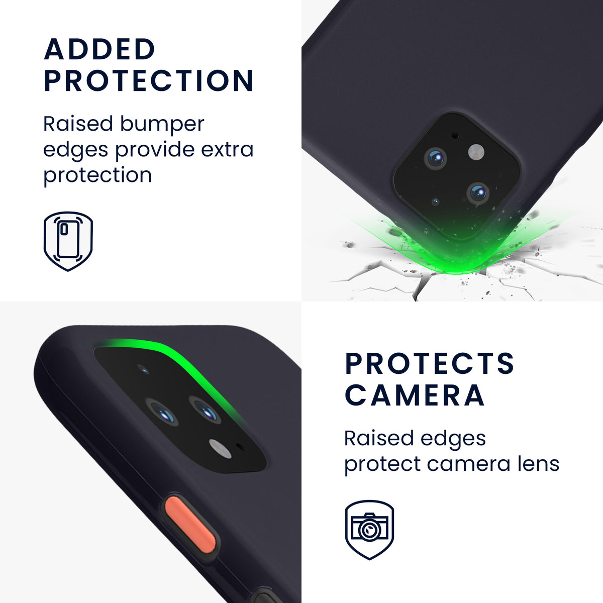 kwmobile Handyhülle für Google Pixel 4 - Kabelloses Laden - Schutzhülle Cover