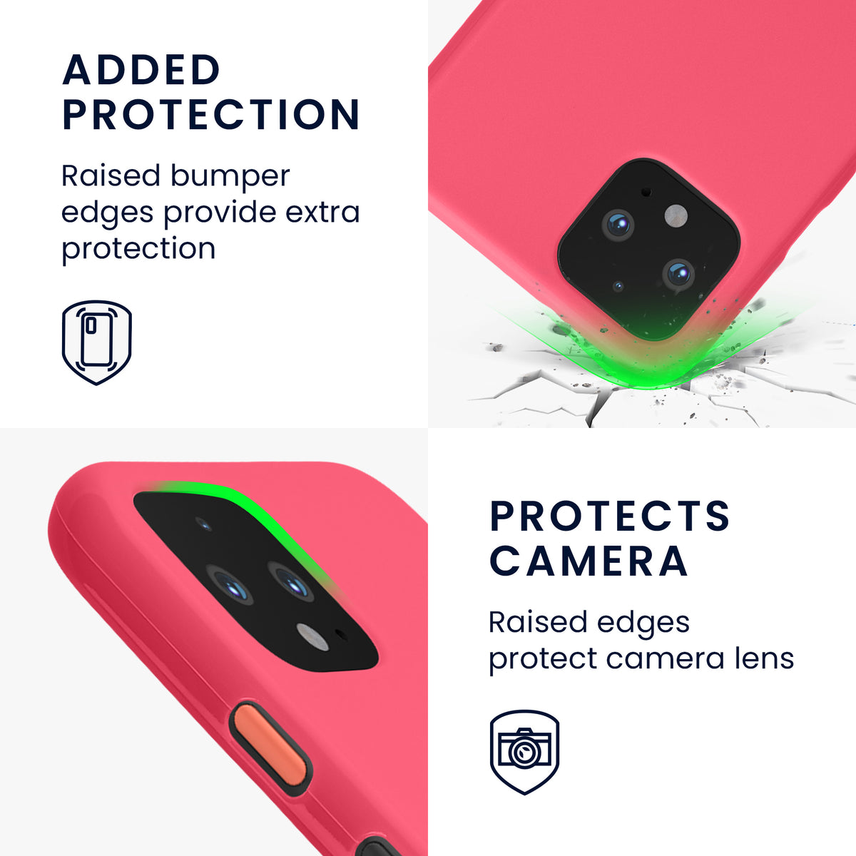 kwmobile Handyhülle für Google Pixel 4 - Kabelloses Laden - Schutzhülle Cover