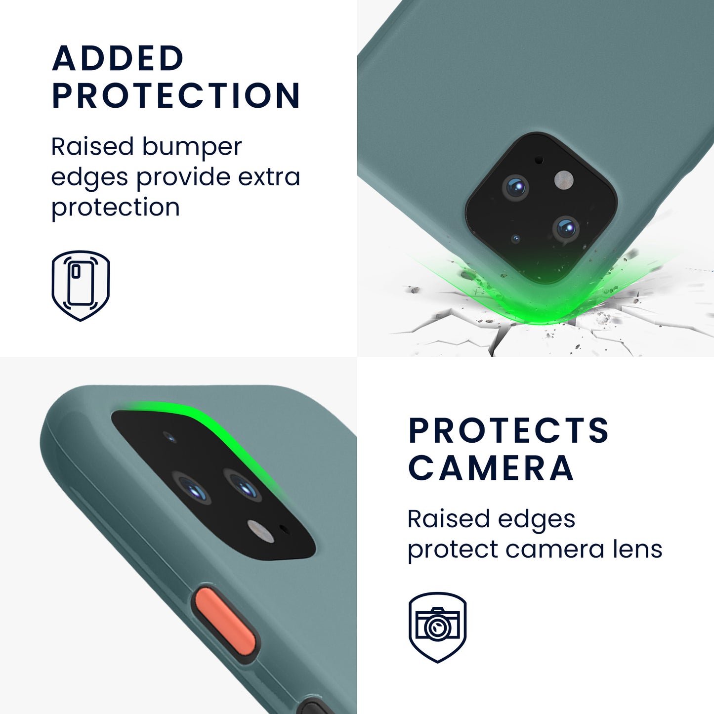 kwmobile Handyhülle für Google Pixel 4 - Kabelloses Laden - Schutzhülle Cover