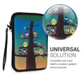 kwmobile Tasche für eReader - Hülle Schutzhülle Galaxie Baum Wiese - 17 x 12 x 2 cm Innenmaße