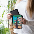 kwmobile Tasche für eReader - Hülle Schutzhülle Galaxie Baum Wiese - 17 x 12 x 2 cm Innenmaße