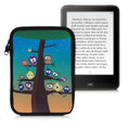 kwmobile Tasche für eReader - Hülle Schutzhülle Galaxie Baum Wiese - 17 x 12 x 2 cm Innenmaße
