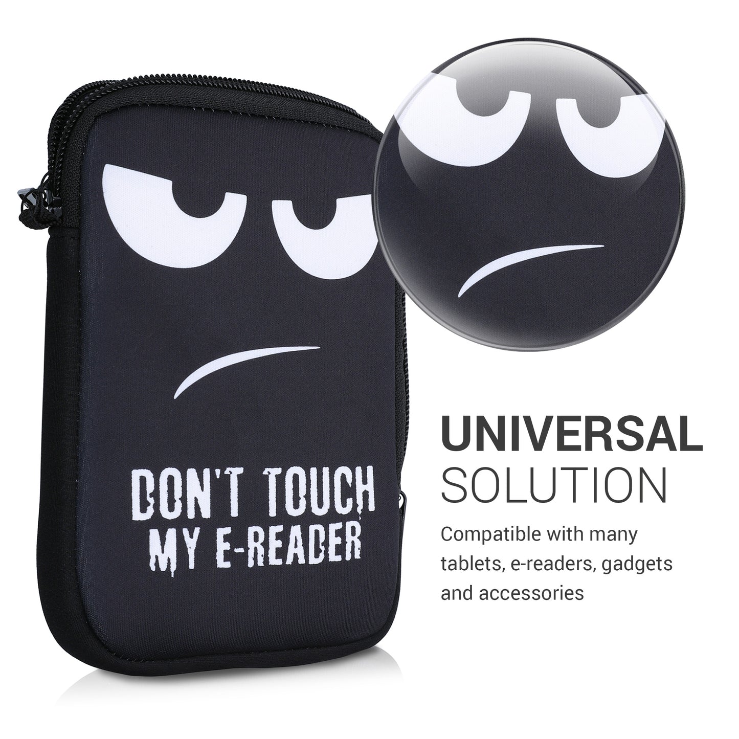 kwmobile Tasche für eReader - Hülle Schutzhülle Galaxie Baum Wiese - 17 x 12 x 2 cm Innenmaße
