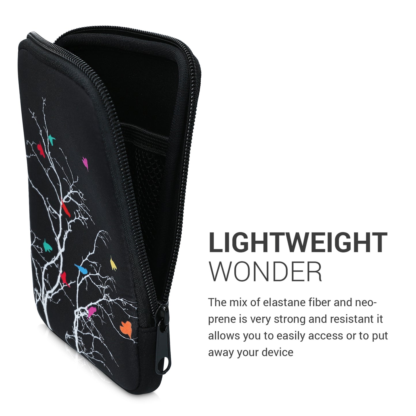 kwmobile Tasche für eReader - Hülle Schutzhülle Galaxie Baum Wiese - 17 x 12 x 2 cm Innenmaße